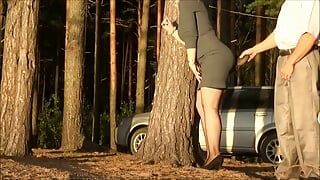 Anal fuck secretary in forest – Part 1