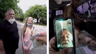 BANGBROS – His Young White Daughter Harlow West Taking BBC In Van Full Of Strangers