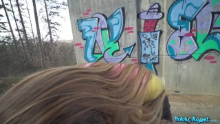 Public Agent – hitchhiking MILF with great tits gets a big surprise